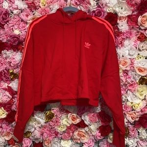 Medium Adidas crop top hoodie